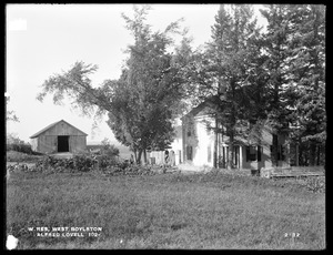 Wachusett Reservoir, Alfred Lovell's buildings, on the northerly side of Malden Street, from the southwest, West Boylston, Mass., Sep. 21, 1898