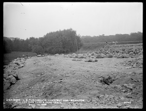 Distribution Department, Chestnut Hill Low Service Pumping Station, fill for pipe yard and coal track, Brighton, Mass., Sep. 16, 1898