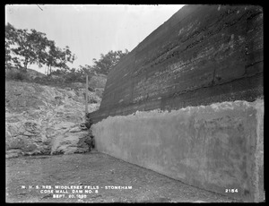 Distribution Department, Northern High Service Middlesex Fells Reservoir, core wall, Dam No. 5, Stoneham, Mass., Sep. 20, 1898