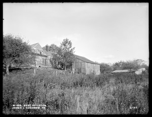 Wachusett Reservoir, Jennie L. Goodnow's buildings, on the westerly side of Fairbank Street, from the northwest, West Boylston, Mass., Sep. 28, 1898