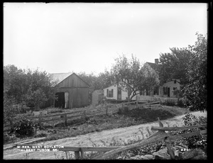 Wachusett Reservoir, Albert Tuson's buildings, on the easterly side of Sterling Street, from the northwest, West Boylston, Mass., Sep. 29, 1898