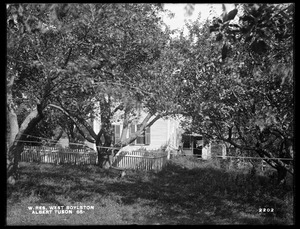 Wachusett Reservoir, Albert Tuson's buildings, on the easterly side of Sterling Street, from the southeast, West Boylston, Mass., Sep. 29, 1898