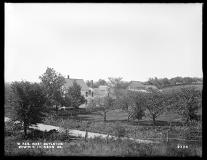 Wachusett Reservoir, Edwin S. Johnson's buildings, on the westerly side of Sterling Street, from the northeast, West Boylston, Mass., Sep. 29, 1898