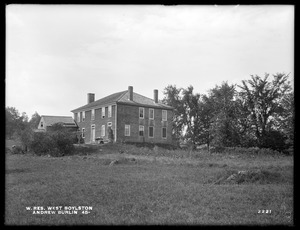 Wachusett Reservoir, Andrew Burlin's buildings, on Prescott Street, from the northeast, West Boylston, Mass., Oct. 4, 1898