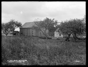 Wachusett Reservoir, Amanda Foster's buildings, on private way, off the easterly side of Prescott Street, from the northeast, West Boylston, Mass., Oct. 4, 1898