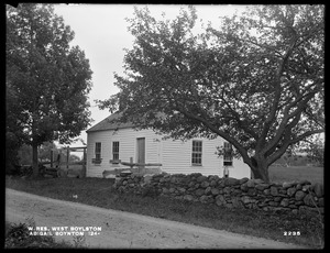 Wachusett Reservoir, Abigail Boynton's buildings, on the southerly side of Malden Street, from the north, West Boylston, Mass., Oct. 4, 1898