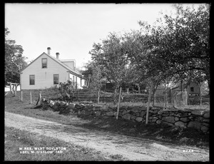 Wachusett Reservoir, Abel M. Bigelow's buildings, on Goodale Street, from the west, West Boylston, Mass., Oct. 6, 1898