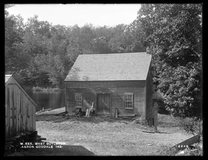 Wachusett Reservoir, Aaron Goodale's shop, on private way off the westerly side of Goodale Street, from the east, West Boylston, Mass., Oct. 6, 1898