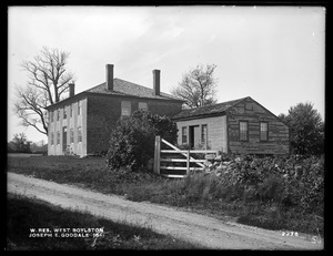 Wachusett Reservoir, Joseph E. Goodale's house, on the westerly side of Prospect Street, from the east, West Boylston, Mass., Oct. 7, 1898