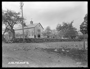 Wachusett Reservoir, Andrew J. Scarlett's buildings, on the westerly side of Worcester Street, from the east, West Boylston, Mass., Oct. 11, 1898