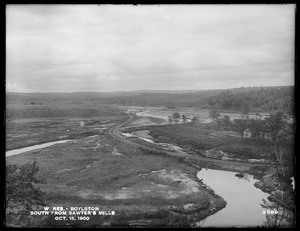 Wachusett Reservoir, south from Sawyer's Mills, Boylston, Mass., Oct. 15, 1900