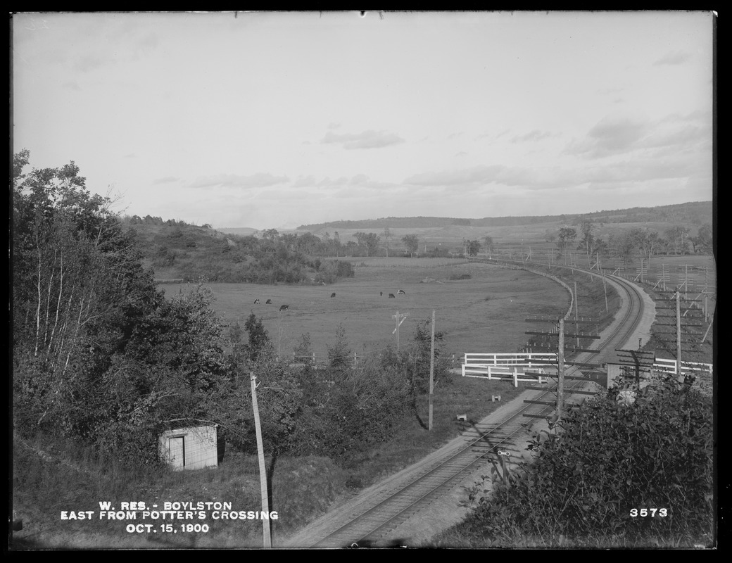 Wachusett Reservoir, east from Potter's crossing, Boylston, Mass., Oct