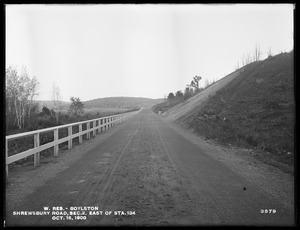 Wachusett Reservoir, Shrewsbury Road, Section 2, east of station 134, Boylston, Mass., Oct. 15, 1900
