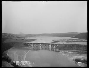 Wachusett Reservoir, Section 7, looking up the river (compare with No. 3568), Boylston, Mass., Dec. 11, 1900