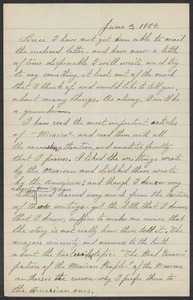 Sacco-Vanzetti Case Records, 1920-1928. Correspondence. Bartolomeo Vanzetti to Mrs. Alice Stone Blackwell (incomplete), June 3, 1924. Box 39, Folder 40, Harvard Law School Library, Historical & Special Collections