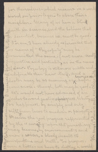 Sacco-Vanzetti Case Records, 1920-1928. Correspondence. Bartolomeo Vanzetti to Mrs. Alice Stone Blackwell, April 14, 1925. Box 39, Folder 50, Harvard Law School Library, Historical & Special Collections