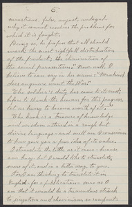 Sacco-Vanzetti Case Records, 1920-1928. Correspondence. Bartolomeo Vanzetti to Mrs. Alice Stone Blackwell. Box 39, Folder 96, Harvard Law School Library, Historical & Special Collections