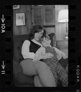 Maureen Dunn, POW wife, and her son