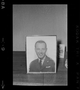 Framed portrait of Air Force Capt. Lauren Lengyel