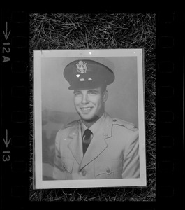 Framed portrait of member of United States military