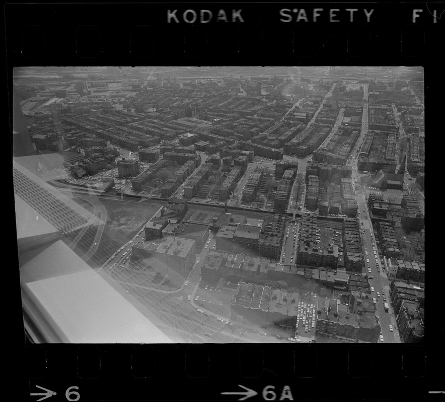 Aerial view of the South End, Boston