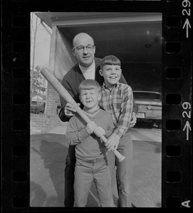 Eddie Kasko with two sons