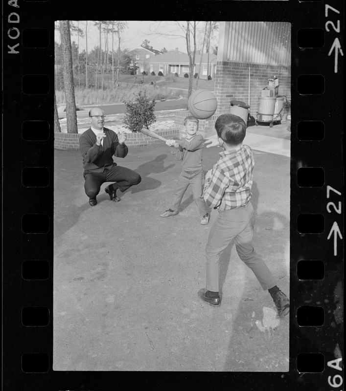 Eddie Kasko with two sons