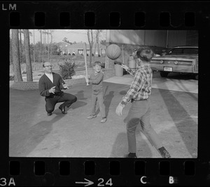 Eddie Kasko with two sons