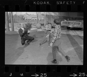 Eddie Kasko with two sons