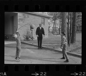 Eddie Kasko with two sons