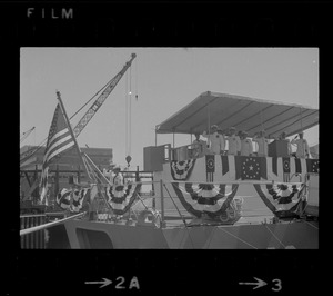 Commissioning ceremony for U. S. S. Paul at Charlestown Navy Yard