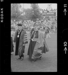 Rev. W. Seavey Joyce and Archbishop Humberto Medeiros at Boston College commencement