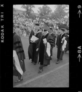 Arthur Fiedler at Boston College commencement