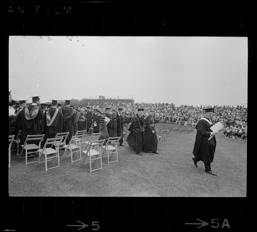 Boston College commencement Digital Commonwealth