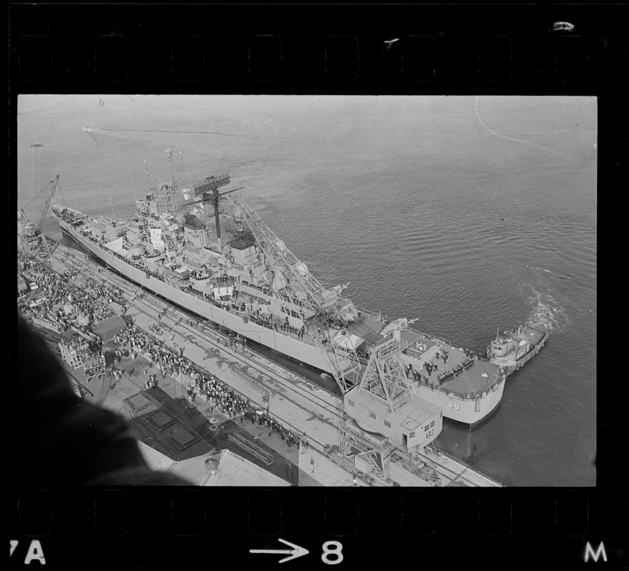 U. S. S. Boston Arrives At South Boston Naval Shipyard - Digital 