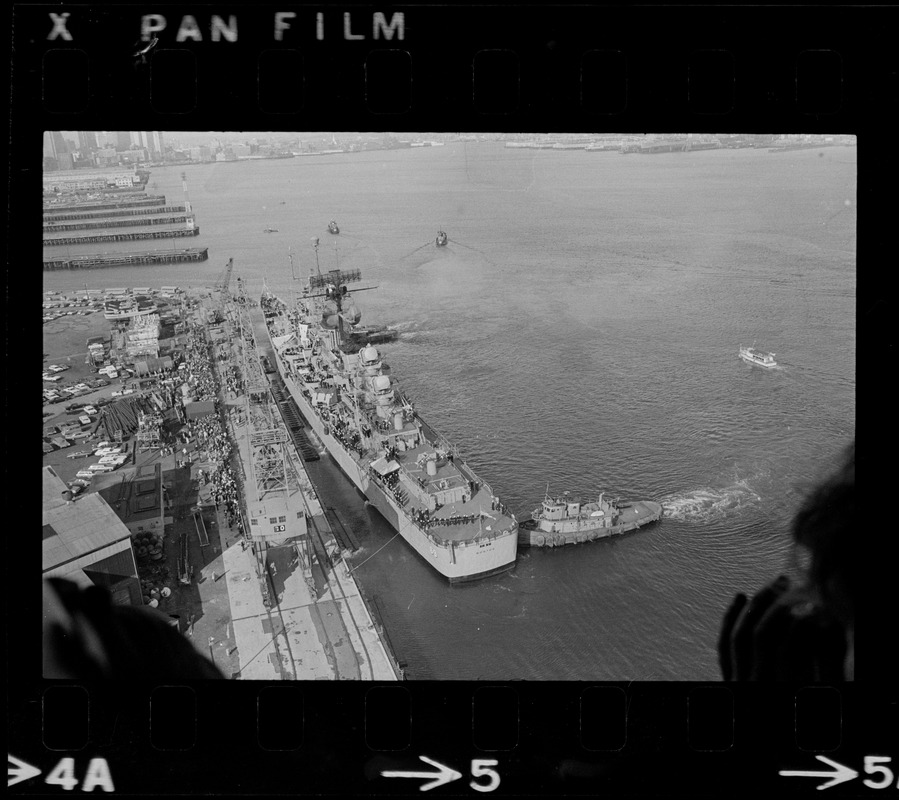 U. S. S. Boston arrives at South Boston Naval shipyard - Digital ...