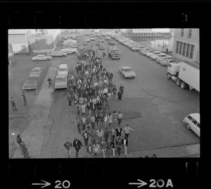 Anti-war protest at Boston Army Base