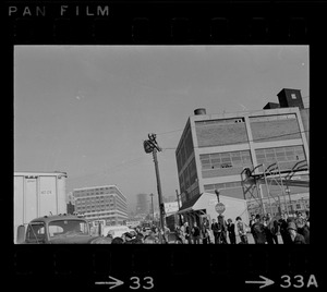 Anti-war protest at Boston Army Base