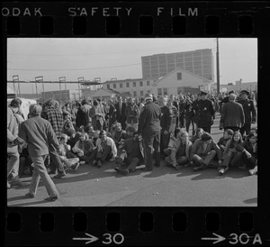 Anti-war protest at Boston Army Base