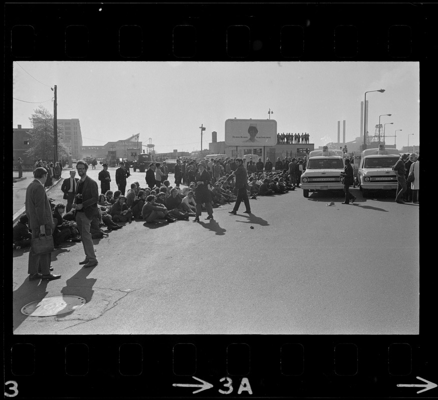 Anti-war protest at Boston Army Base