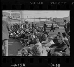 Anti-war protest at Boston Army Base