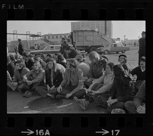 Anti-war protest at Boston Army Base