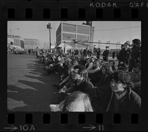 Anti-war protest at Boston Army Base