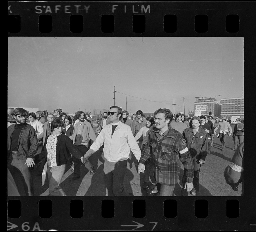 Anti-war protest at Boston Army Base