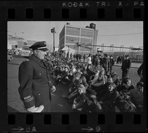 Anti-war protest at Boston Army Base