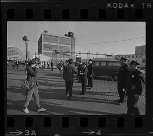 Anti-war protest at Boston Army Base