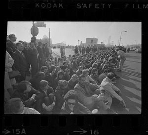 Anti-war protest at Boston Army Base