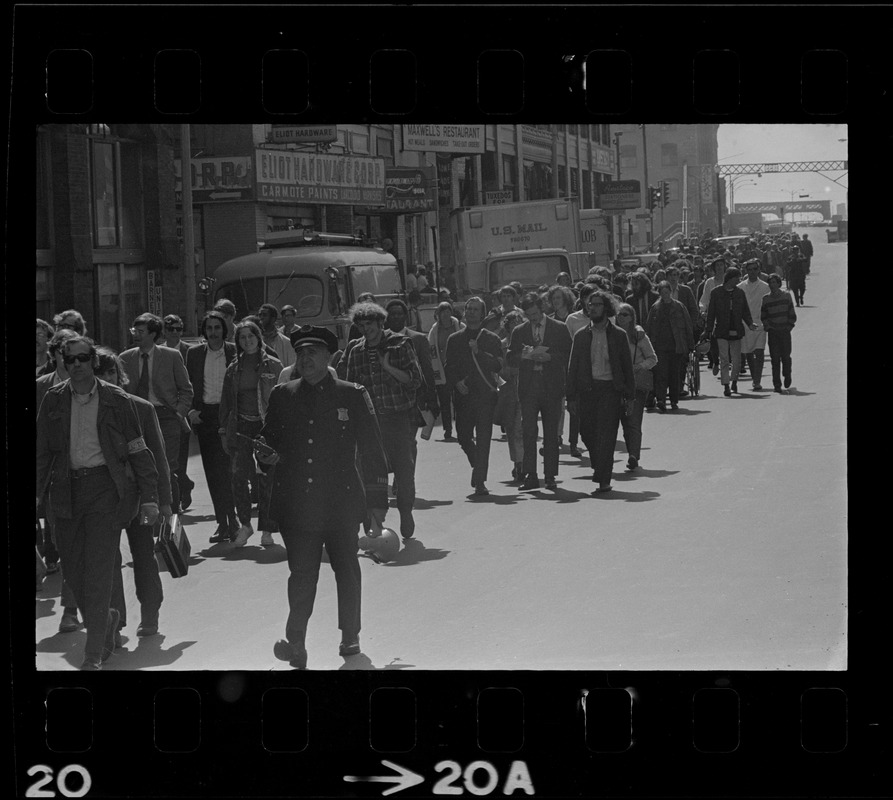 Anti-war protest at Boston Army Base