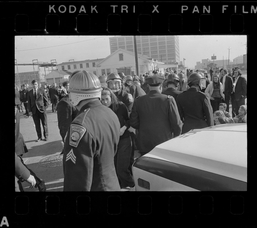 Anti-war protest at Boston Army Base