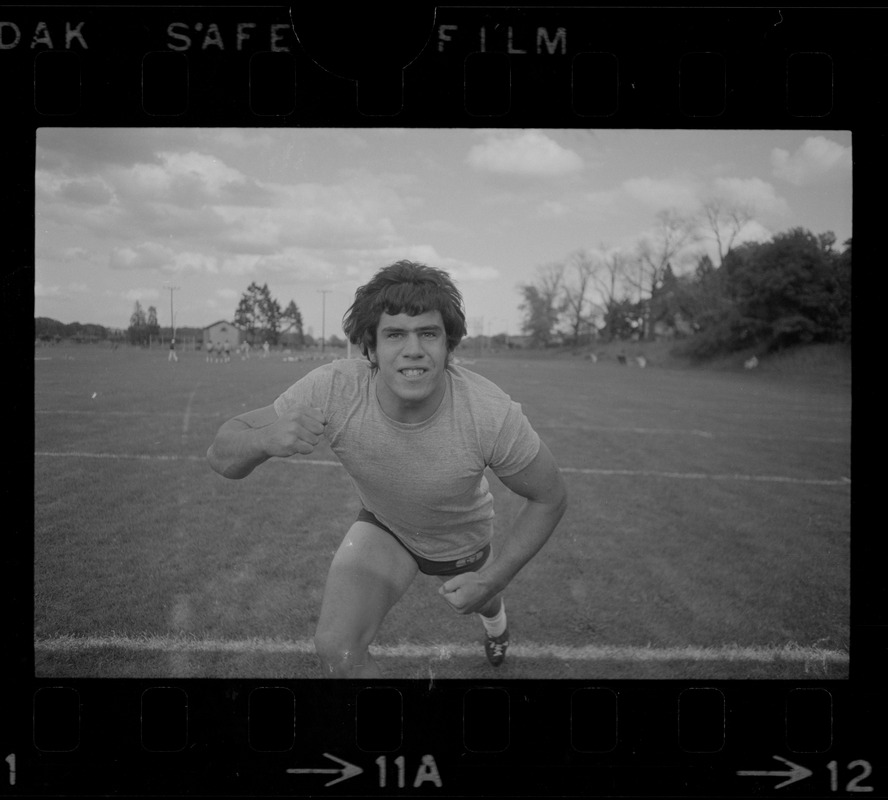 Unidentified Boston College football player